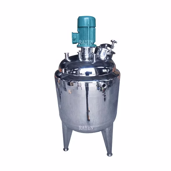 1000L Gallon Stainless Steel Vacuum Steam Electric Heating and Cooling Double Jacketed Reactor Storage Mixing Tank