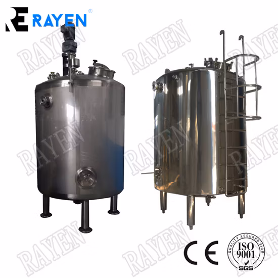 1000L Gallon Stainless Steel Vacuum Steam Electric Heating and Cooling Double Jacketed Reactor Storage Mixing Tank