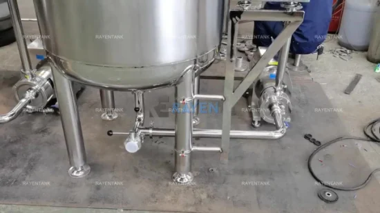 Tanque de mezcla de almacenamiento de Reactor de fermentación de envejecimiento de doble camisa de calefacción y refrigeración eléctrica de vapor al vacío de acero inoxidable de 1000L galón