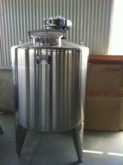 Tanque de fermentación de leche de vapor de acero inoxidable sanitario para alimentos 1000L