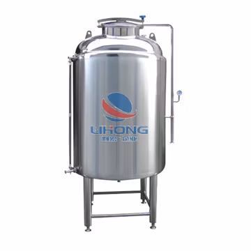 Calentamiento y enfriamiento eléctrico de vapor sanitario de acero inoxidable Reactor de fermentación de envejecimiento de doble camisa Mezclador de equilibrio Tampón Fermentador Tanque de almacenamiento del fermentador
